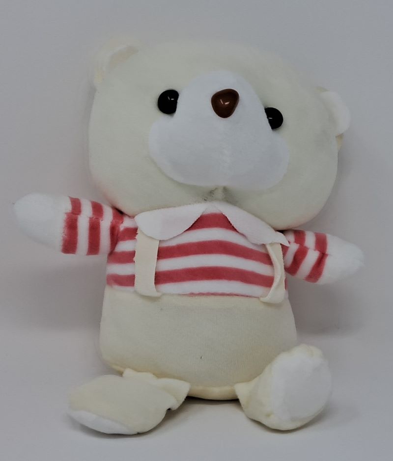 Plüschbär 21 cm weiß Plüsch Kinder OVP Tombola