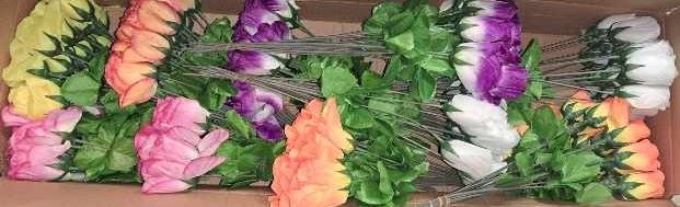 Kunststoff-Blumen Farbe bunt 200-Stück Restposten Sonderposten Schieß Anschauen lohnt!